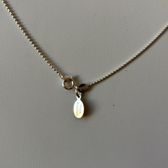 Smiley Face Sterling Charm on Sterling Ball Chain‎ Necklace NWT - Picture 7 of 8